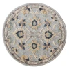 LR Home Bella Rose 21710 Gray 3' Round Rug