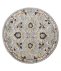 LR Home BELLA ROSE 21710 Gray 3' Round Rug