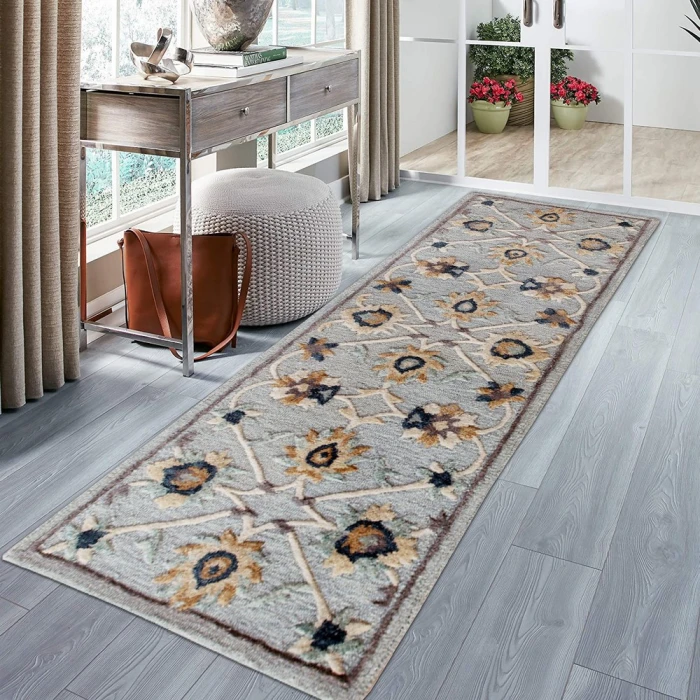 LR Home BELLA ROSE 21710 Gray 2'-3" X 6'-9 Rect. Rug