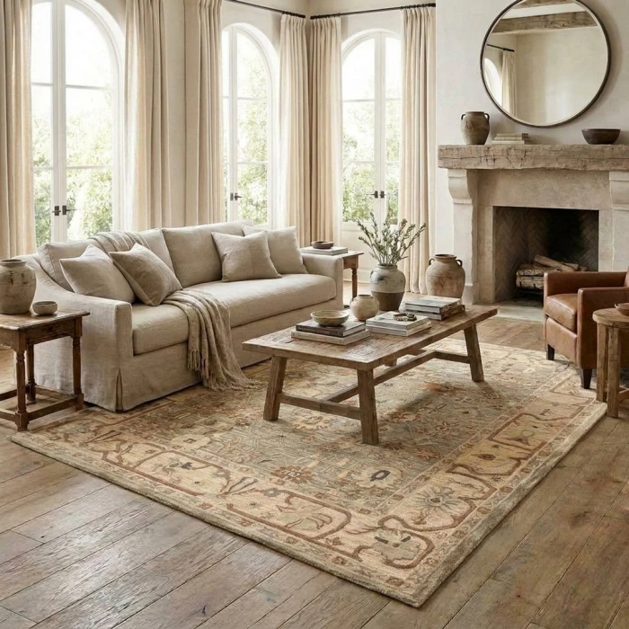 LR Home Caitlin Green Demaris 9ft. x 12ft. Rect. Rug