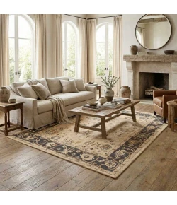 LR Home Caitlin Cream Demaris 9ft. x 12ft. Rect. Rug