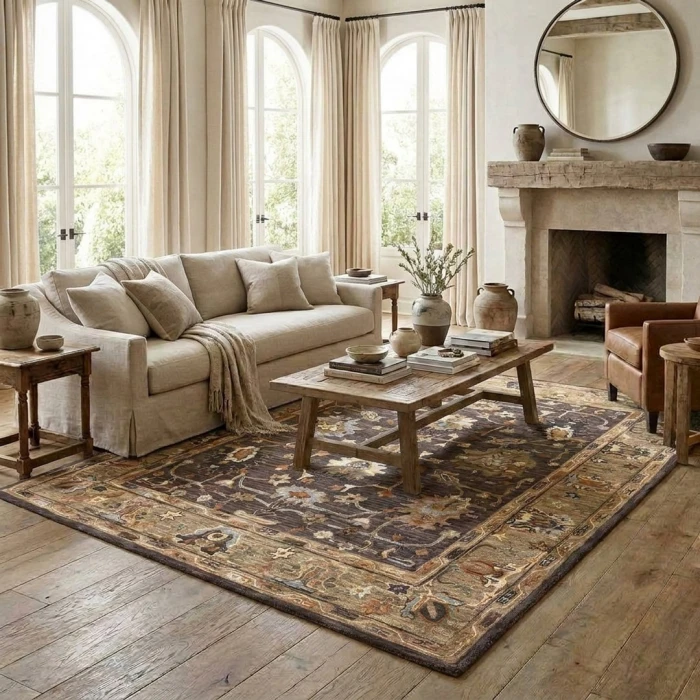 LR Home Caitlin Gray Seren 12ft. x 15ft. Rect. Rug