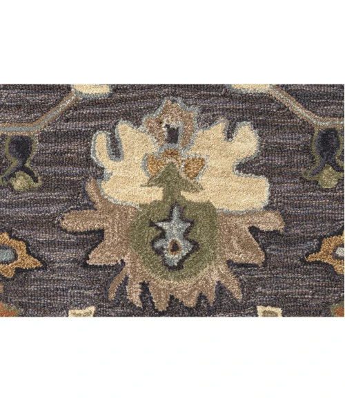 LR Home Caitlin Gray Seren 5ft.9in. x 8ft.9in. Rect. Rug