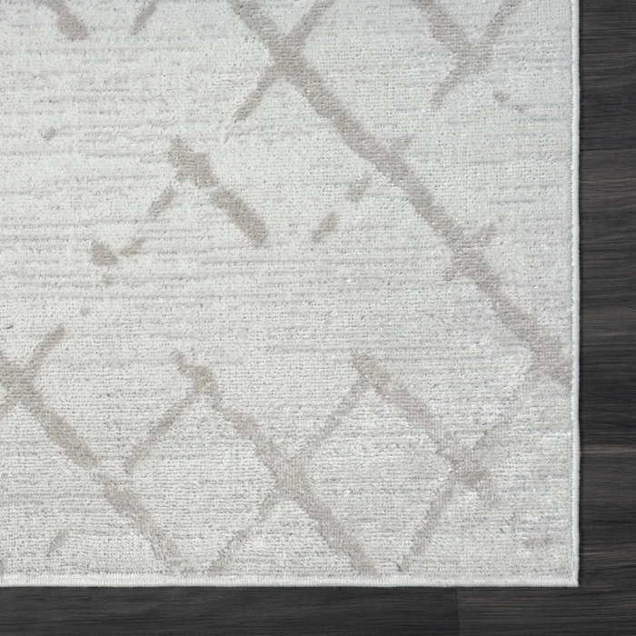 LR Home Calgary 82275 Beige/ Gray 7'9" X 9'9 Rect. Rug