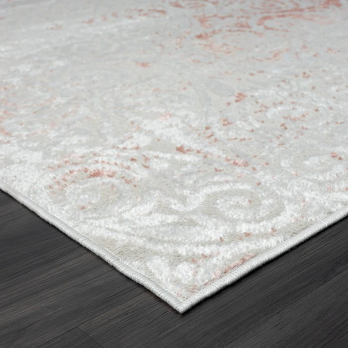 LR Home Calgary 82276 Beige/ White 7'9" X 9'9 Rect. Rug