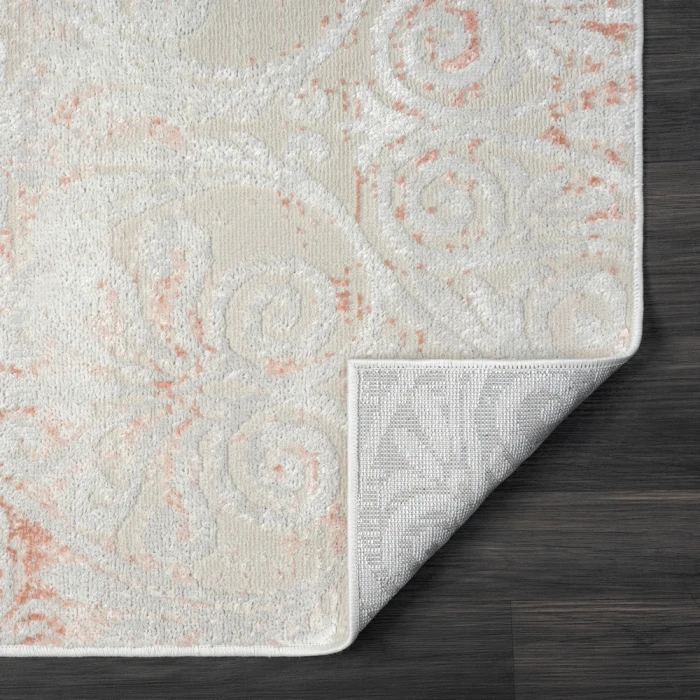 LR Home Calgary 82276 Beige/ White 7'9" X 9'9 Rect. Rug