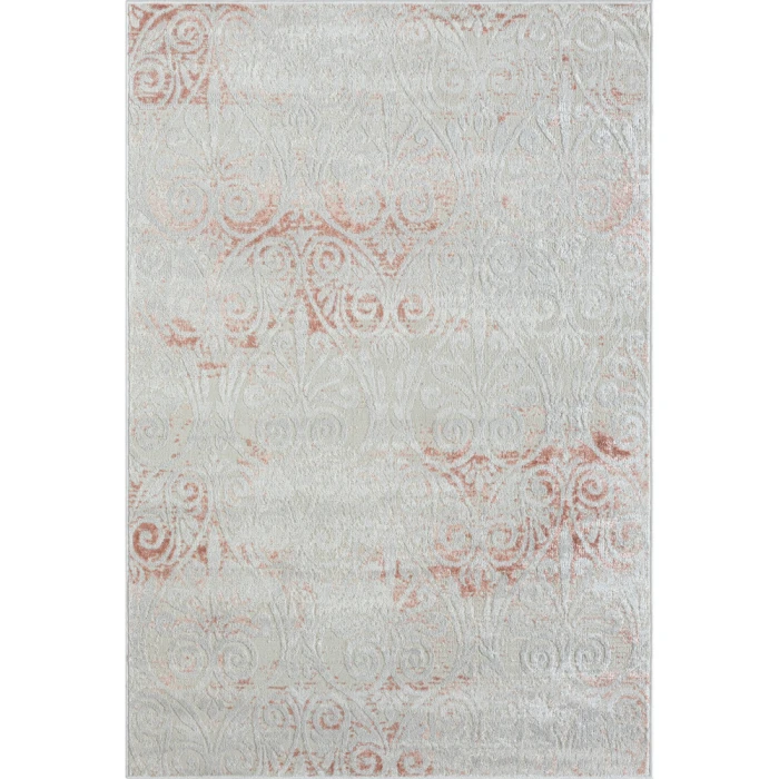 LR Home Calgary 82276 Beige/ White 7'9" X 9'9 Rect. Rug