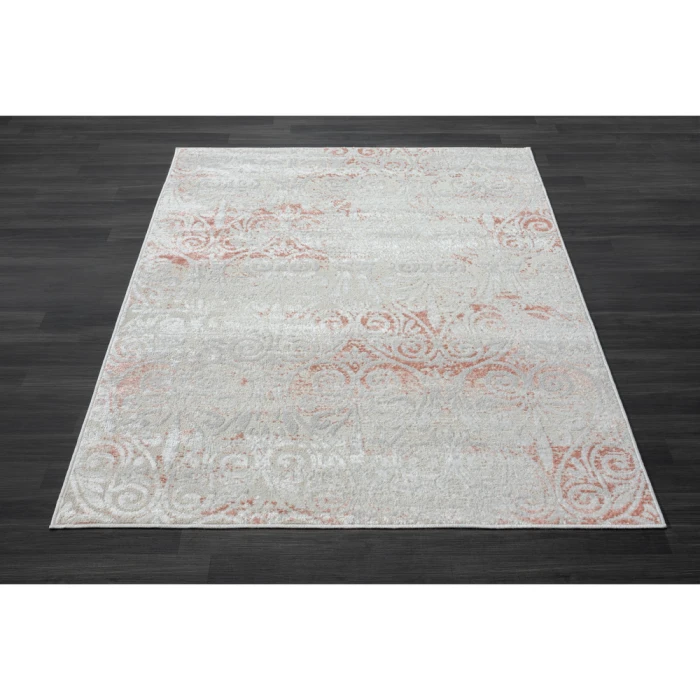 LR Home Calgary 82276 Beige/ White 7'9" X 9'9 Rect. Rug