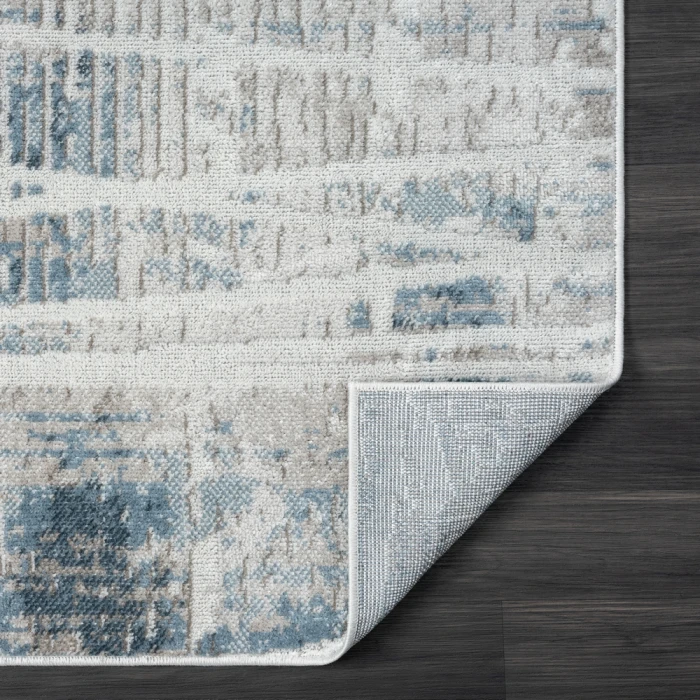 LR Home Calgary 82277 Blue/ Beige 7'9" X 9'9 Rect. Rug