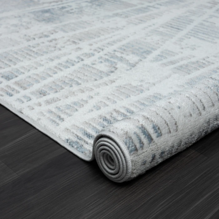 LR Home Calgary 82277 Blue/ Beige 7'9" X 9'9 Rect. Rug