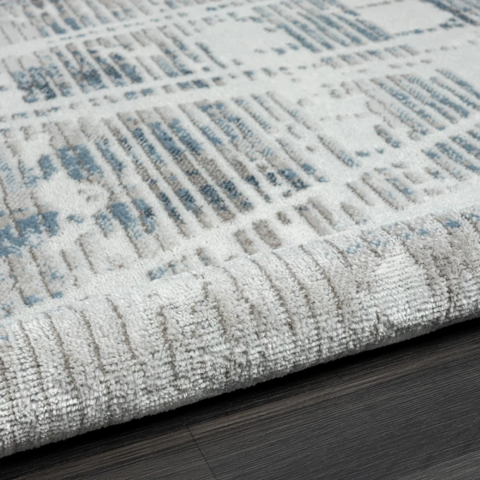LR Home Calgary 82277 Blue/ Beige 7'9" X 9'9 Rect. Rug