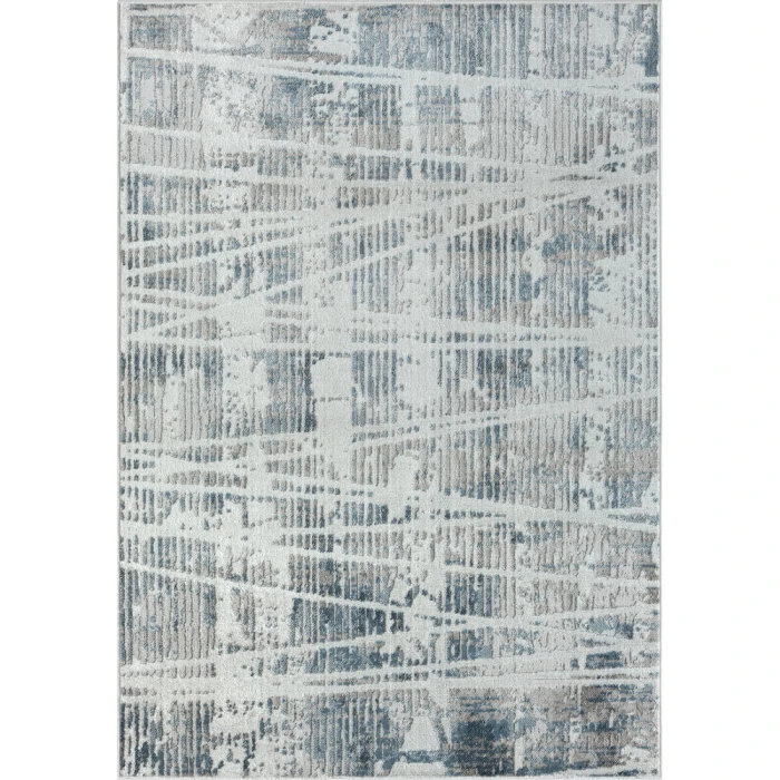 LR Home Calgary 82277 Blue/ Beige 7'9" X 9'9 Rect. Rug
