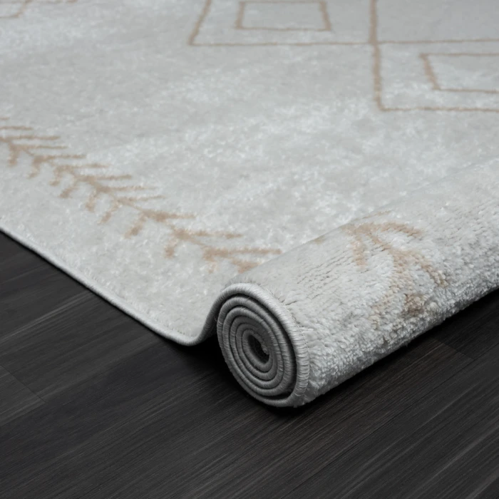 LR Home Calgary 82278 Beige/ Gray 7'9" X 9'9 Rect. Rug