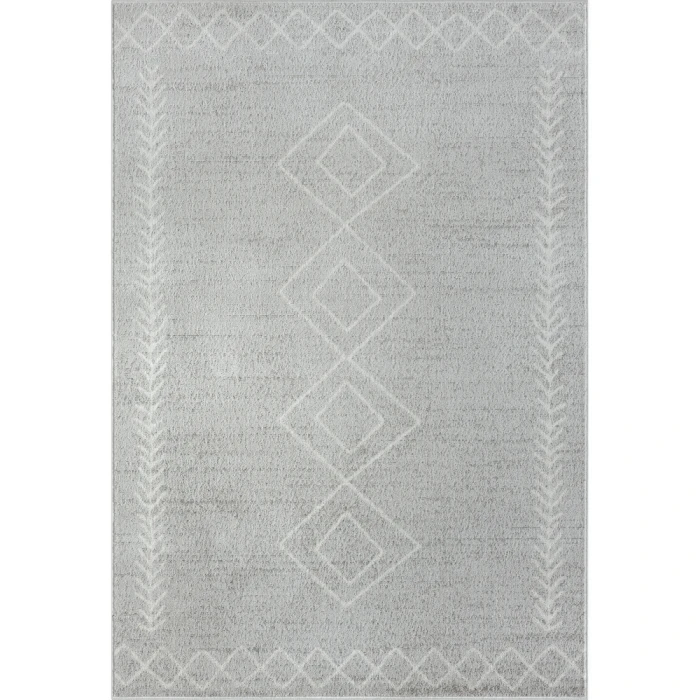 LR Home Calgary 82279 Gray/ Beige 7'9" X 9'9 Rect. Rug