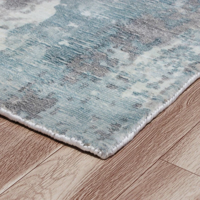 LR Home Calypso Blue/Gray 81695 5 ft. 9 in. X 8 ft. 9 in. Rect. Rug