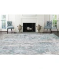 LR Home Calypso Blue/Gray 81695 9 ft. X 12 ft. Rect. Rug