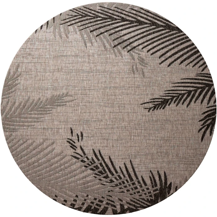 Rugs Town Black CAPTI 5ft.3in. x 5ft.3in. Round Rug