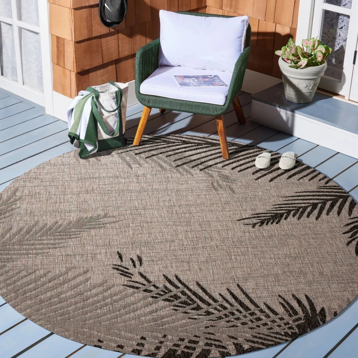 Rugs Town Black CAPTI 5ft.3in. x 5ft.3in. Round Rug
