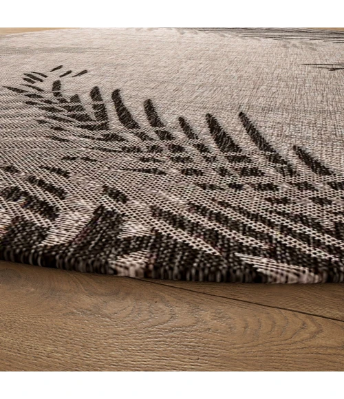 Rugs Town Captiva Black CAPTI 7ft.6in. Round Rug