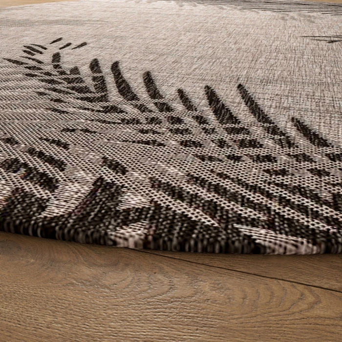 Rugs Town Black CAPTI 5ft.3in. x 5ft.3in. Round Rug