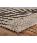 LR Home CAPTIVA 81016 Beige/ Black 1'10" X 3'0 Rect. Rug