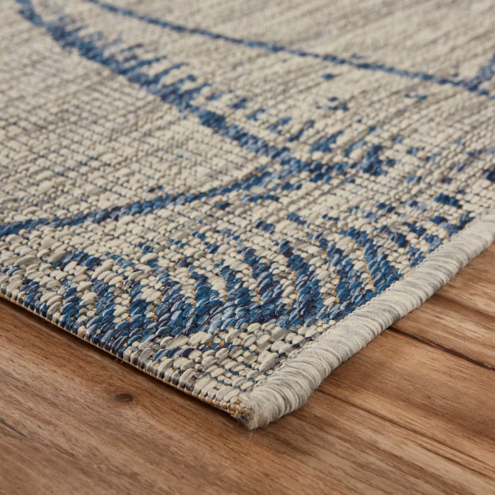 Rugs Town 81019 Gray/ Navy 5'0" X 7'0 Rect. Rug