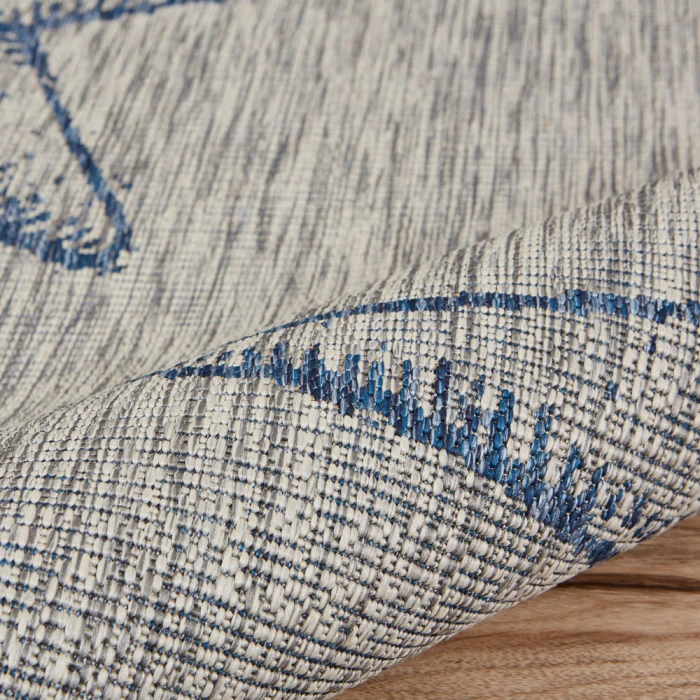 Rugs Town 81019 Gray/ Navy 5'0" X 7'0 Rect. Rug