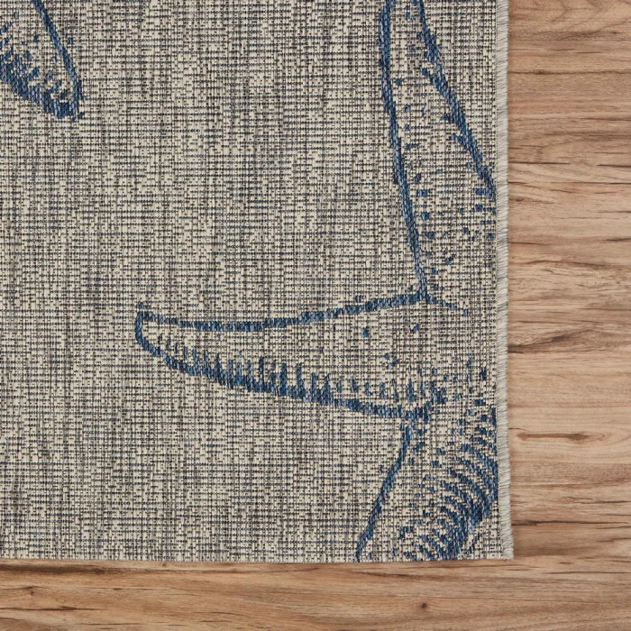 Rugs Town 81019 Gray/ Navy 5'0" X 7'0 Rect. Rug