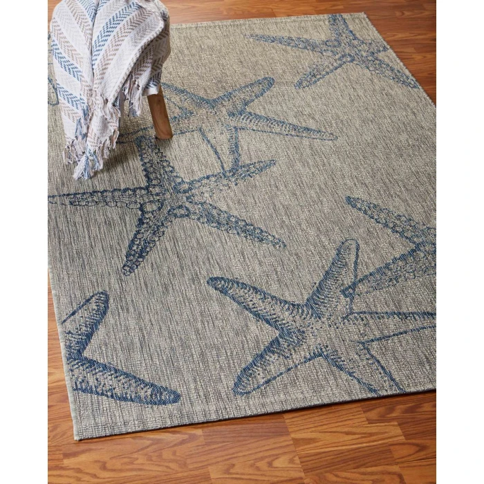 Rugs Town 81019 Gray/ Navy 5'0" X 7'0 Rect. Rug