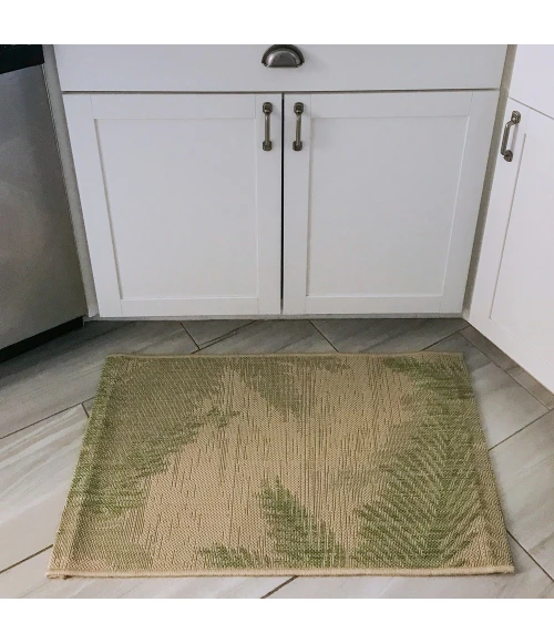 LR Home CAPTIVA 81024 Beige/ Soft Pea 1'10" X 3'0 Rect. Rug