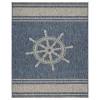 Celeste CAP-AE Navy/Gray 3 ft. x 5 ft. Rectangle Area Rug