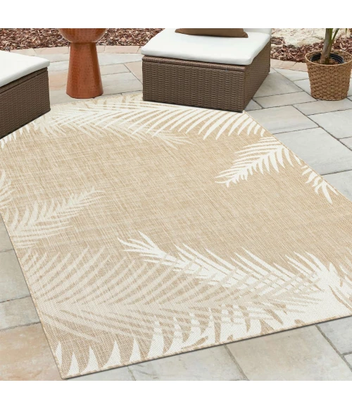 LR Home Captiva Beige CAPTI 5ft. x 7ft. Rectangle Rug