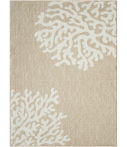LR Home Captiva Beige CAPTI 5ft. x 7ft. Rectangle Rug