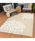 LR Home Captiva Beige CAPTI 5ft. x 7ft. Rectangle Rug