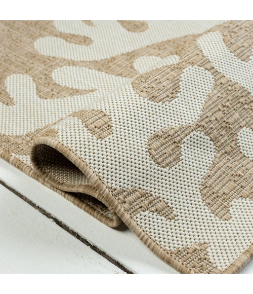 LR Home Captiva Beige CAPTI 5ft. x 7ft. Rectangle Rug