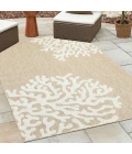 LR Home Captiva Beige CAPTI 5ft. x 7ft. Rectangle Rug