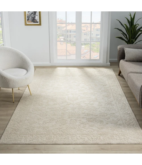 LR Home Castillo Beige CASTI 9ft. x 12ft. Rectangle Rug