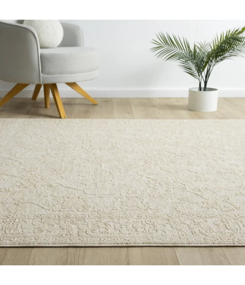 LR Home Castillo Beige CASTI 9ft. x 12ft. Rectangle Rug