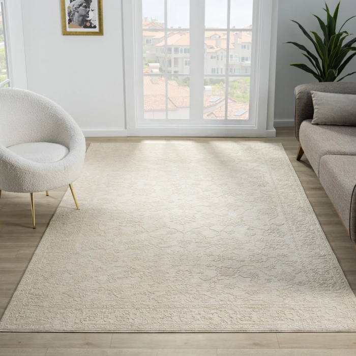 Rugs Town Beige Leontine 5ft.0 in. x 7ft.10 in. Rect. Rug