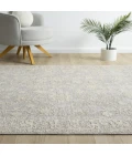 LR Home Castillo Silver CASTI 7ft.9in. x 10ft. Rectangle Rug