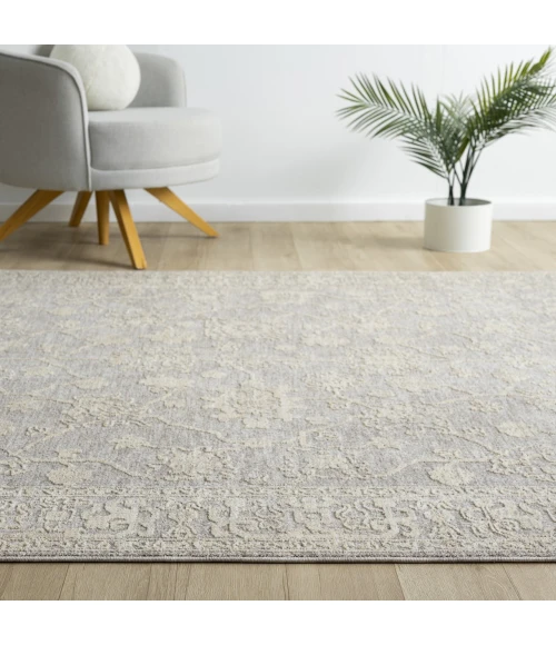LR Home Castillo Silver CASTI 7ft.9in. x 10ft. Rectangle Rug