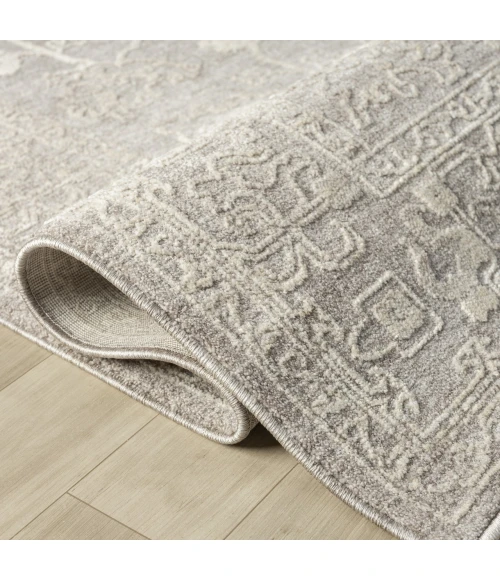 LR Home Castillo Silver CASTI 7ft.9in. x 10ft. Rectangle Rug