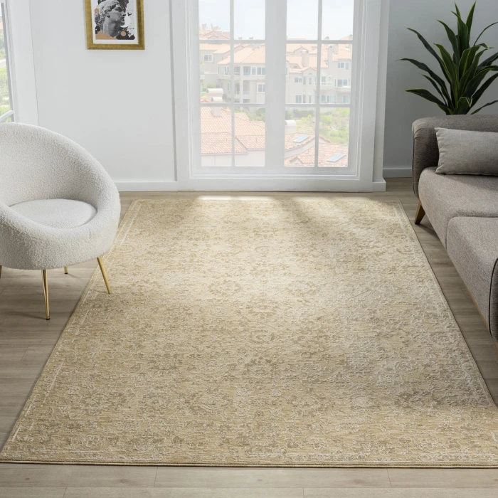 Rugs Town Beige CASTI 6ft. x 9ft.3in. Rectangle Rug