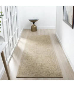 Rugs Town 82740 Beige / Gold 2ft.7in. x 7ft.10in. Rect. Rug