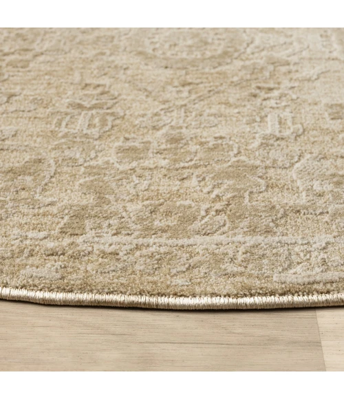 LR Home Castillo Beige CASTI 6ft. Round Rug