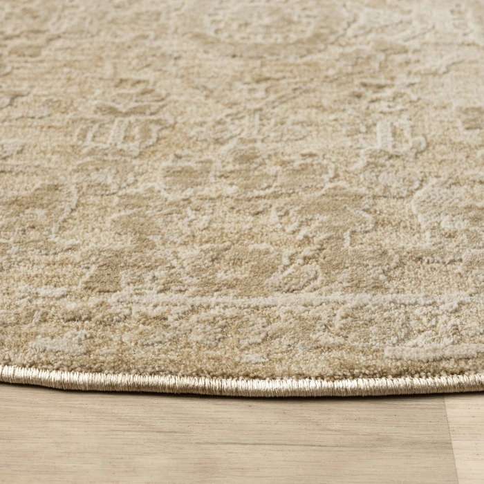 Rugs Town Beige CASTI 6ft. Round Rug