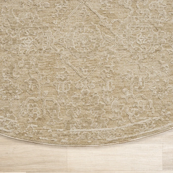 Rugs Town Beige CASTI 6ft. Round Rug