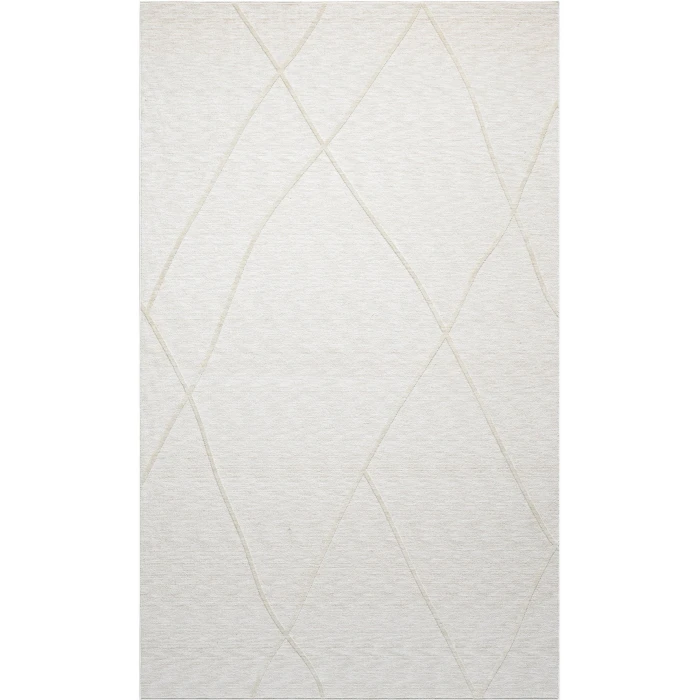 Rugs Town Cream Embudo 4ft. x 6ft.6in. Rect. Rug