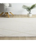 Rugs Town Castillo Cream Embudo 4ft. x 6ft.6in. Rect. Rug