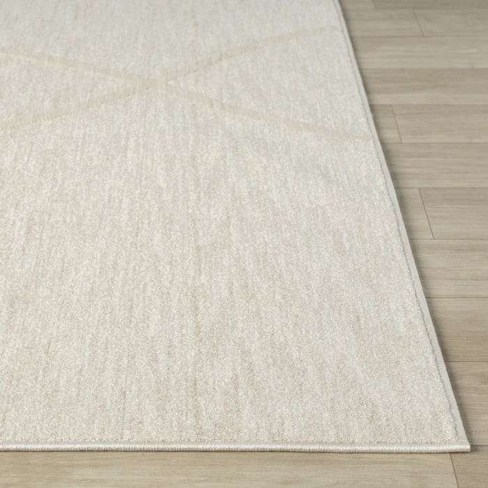 Rugs Town Cream Embudo 4ft. x 6ft.6in. Rect. Rug